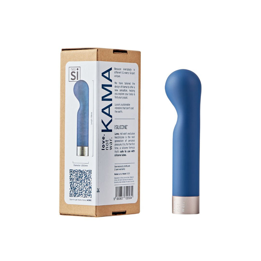 Kama vibrator head in blue with box