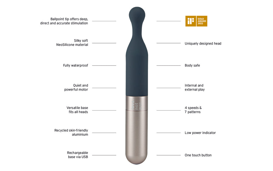 Meile - Quiet Couples Vibrator for Targeted Clitoral Stimulation